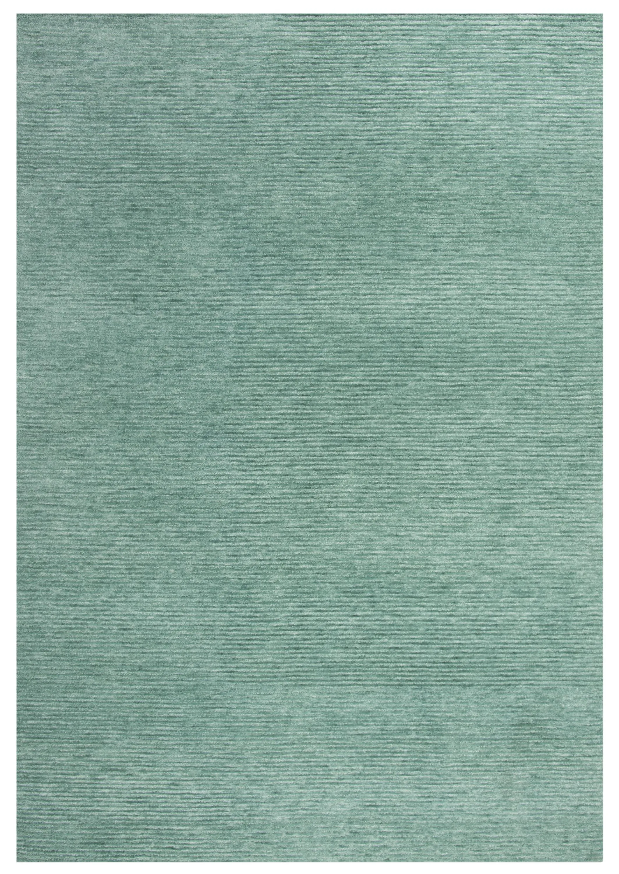 Mason Park Aqua / Blue Solid/Tone on Tone Recycled Polyester 7'6" x 9'6" Rectangle Rug