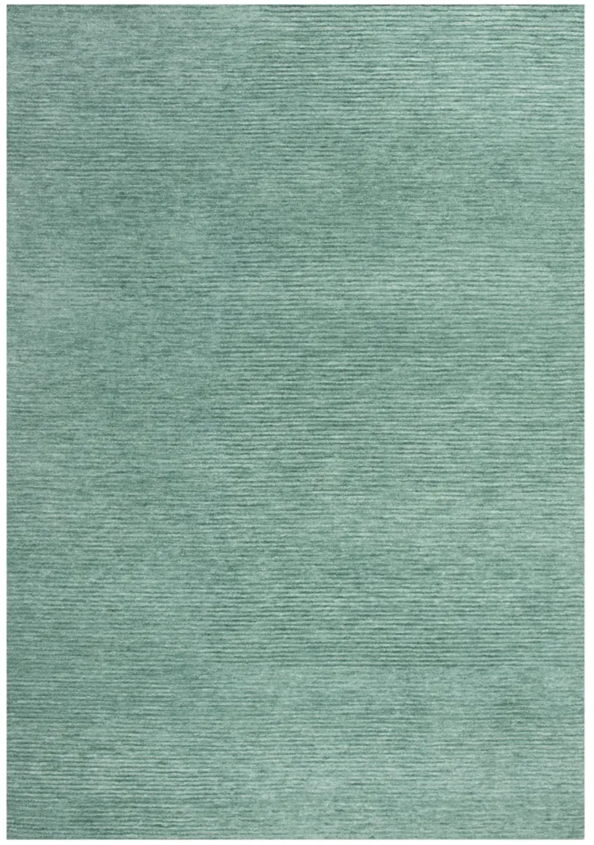 Mason Park Aqua / Blue Solid/Tone on Tone Recycled Polyester 7'6" x 9'6" Rectangle Rug