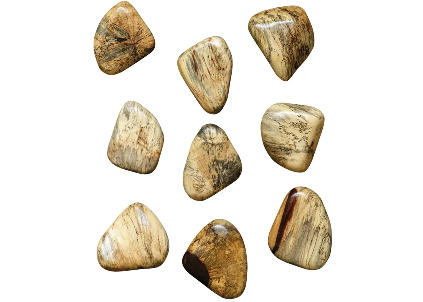 Pebbles Blonde Wall Decor - Set of 9