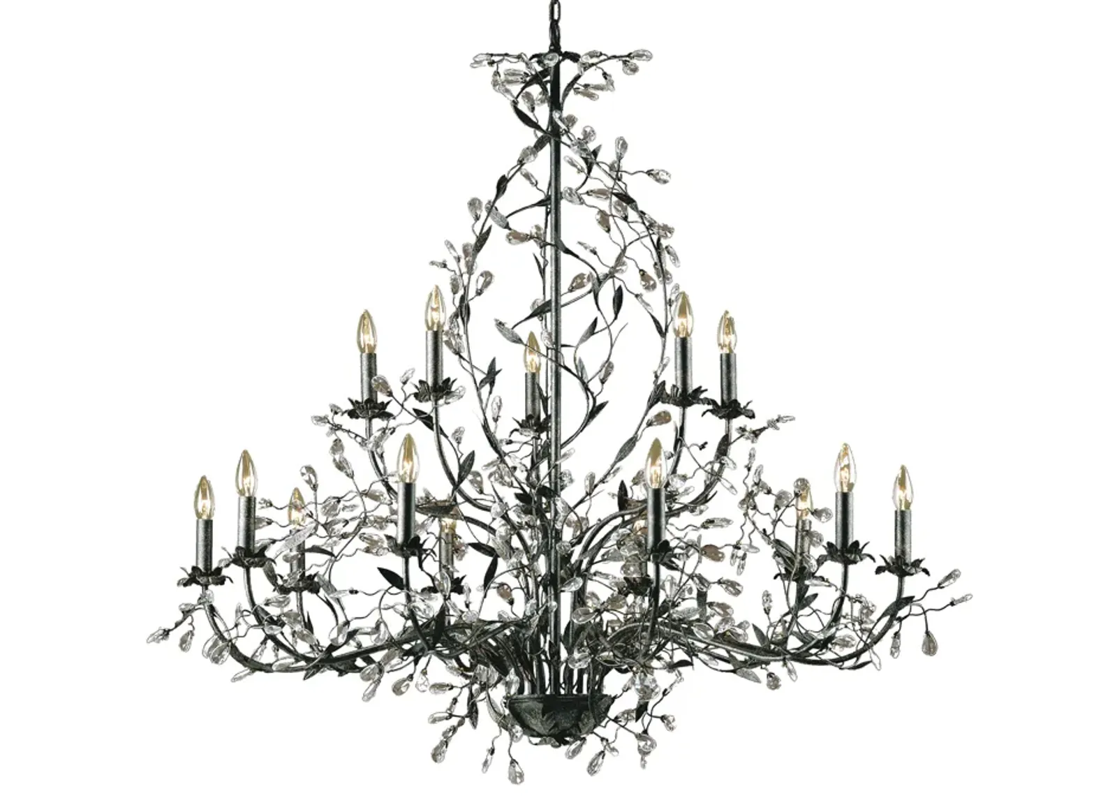 Circeo 54" Wide 15-Light Chandelier - Deep Rust