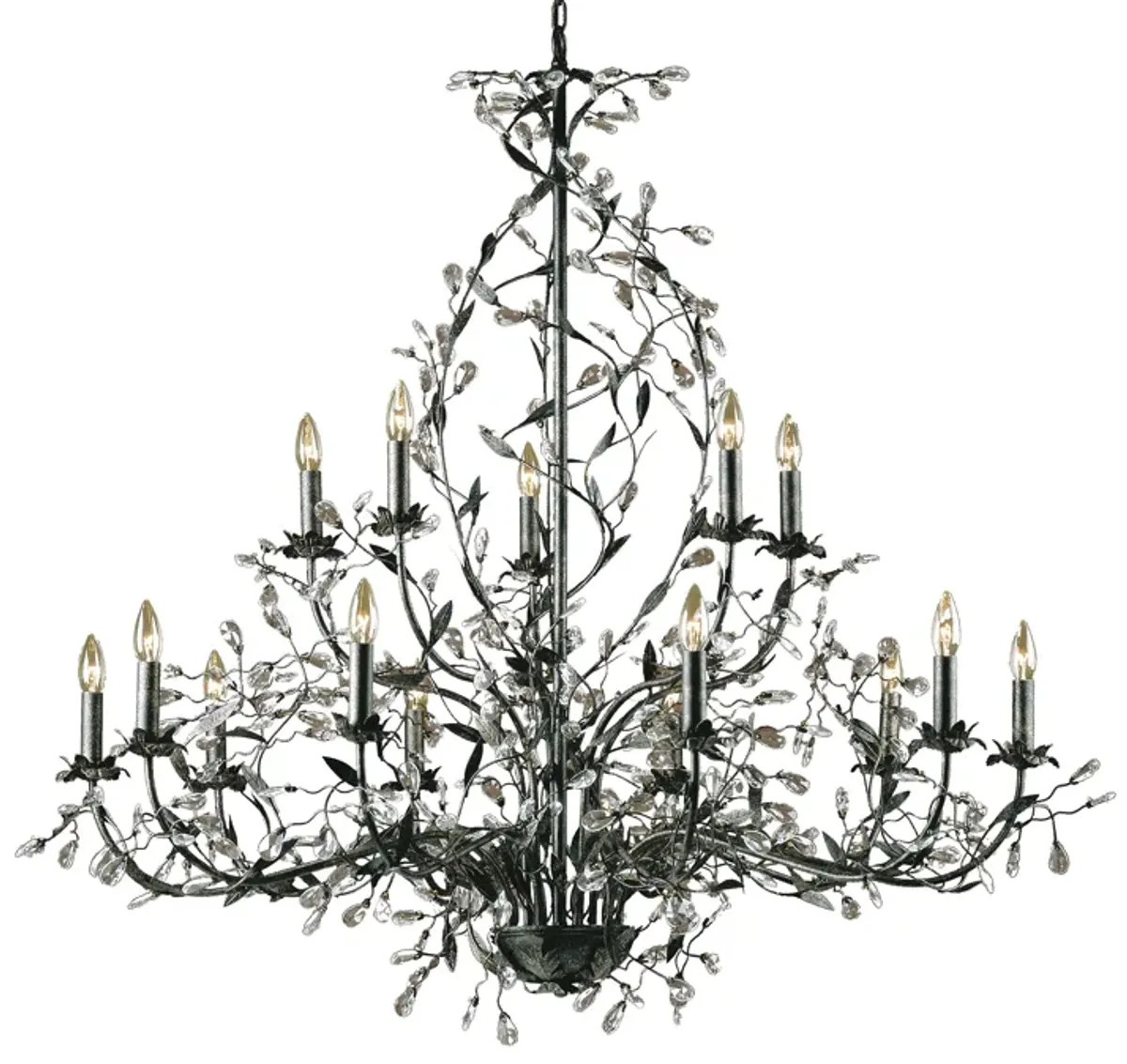 Circeo 54" Wide 15-Light Chandelier - Deep Rust