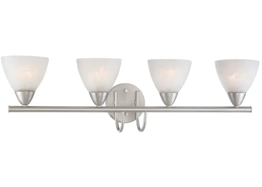 Tia 30.75" Wide 4-Light Vanity Light - Matte Nickel