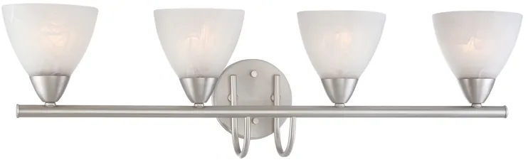 Tia 30.75" Wide 4-Light Vanity Light - Matte Nickel