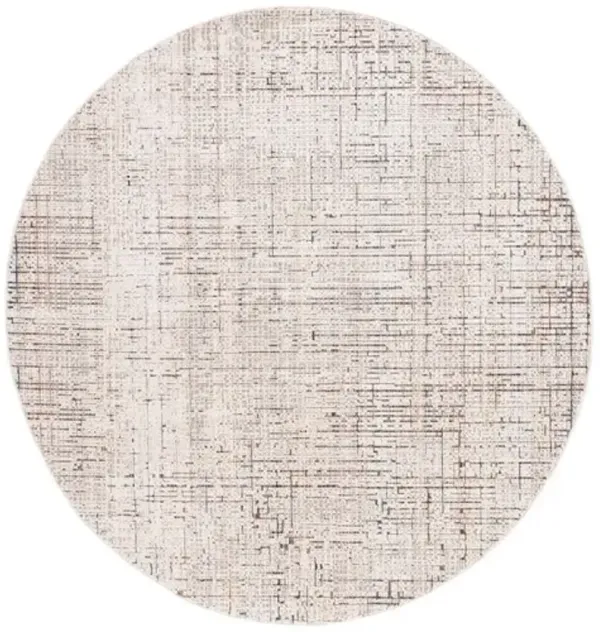 HARLOW 101 Grey  6'-3' X 6'-3' Round Round Rug