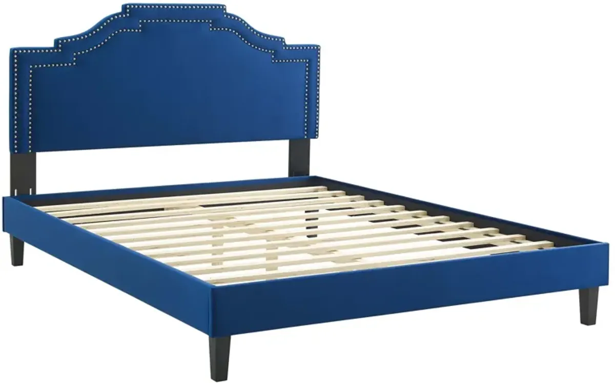 Adelaide Performance Velvet King Platform Bed