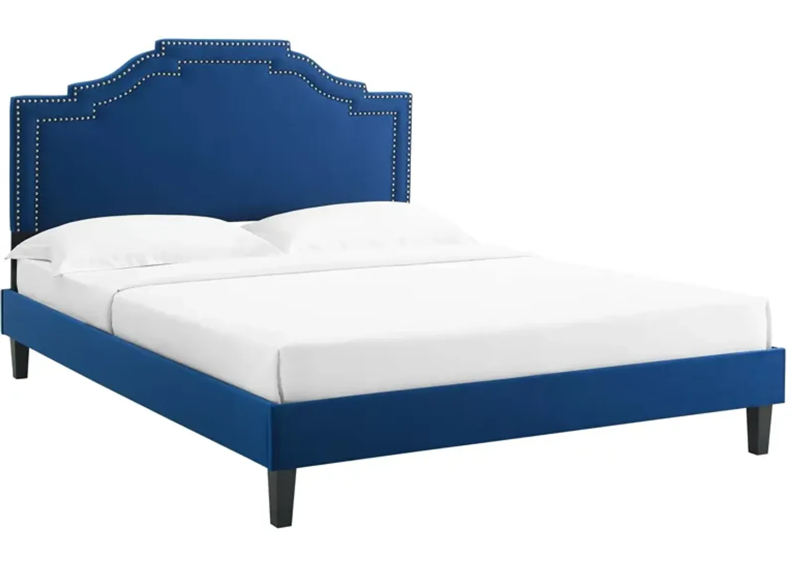 Adelaide Performance Velvet King Platform Bed