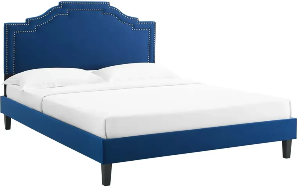 Adelaide Performance Velvet King Platform Bed