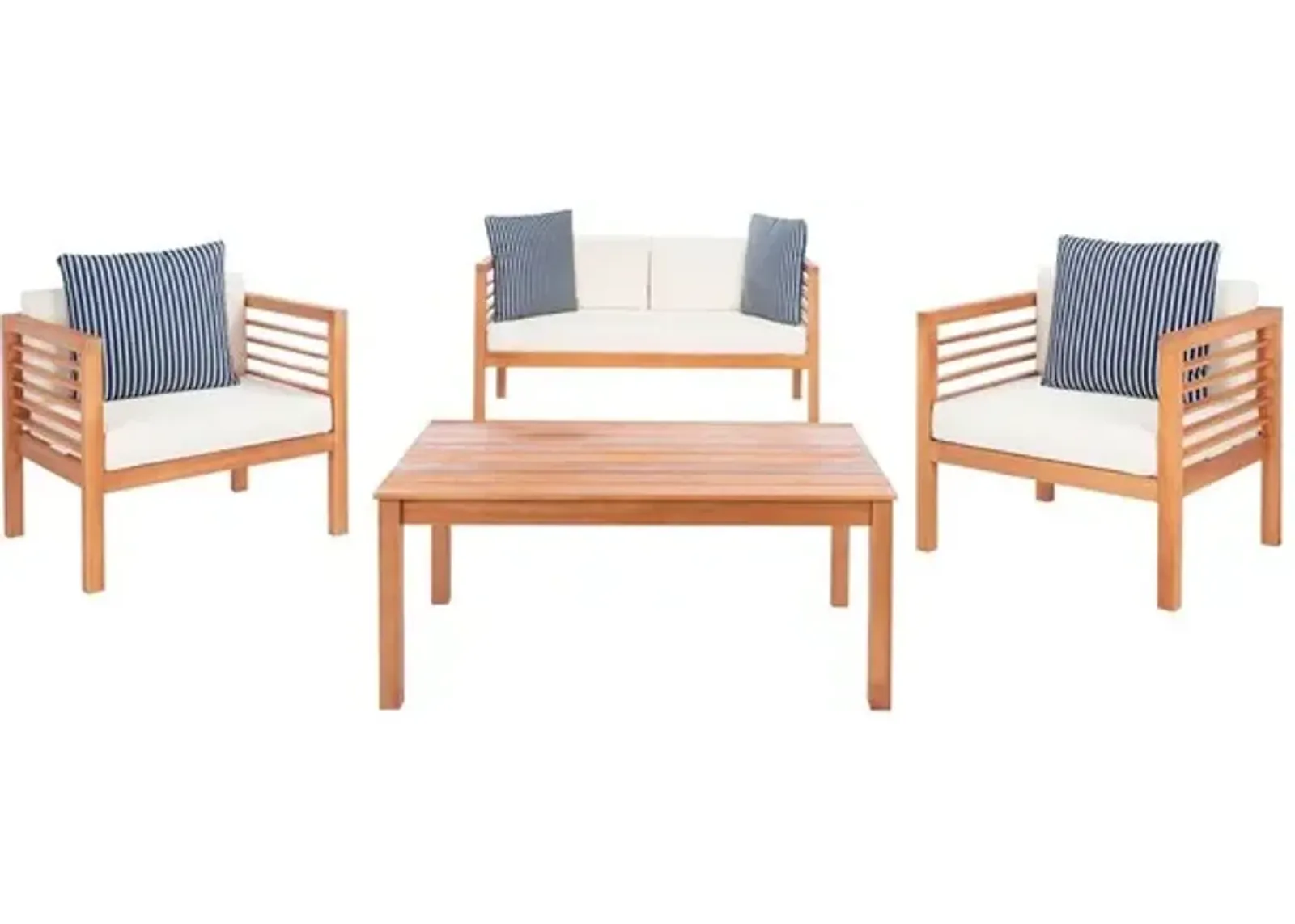 ALDA 4 PC OUTDOOR SET WITH ACCENT PILLOWS