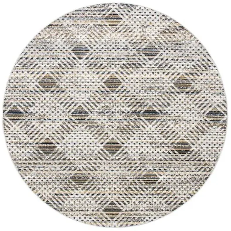 MONTAGE Collection MTG341F-7R Dark Grey / Grey 6'-7" X 6'-7" Round