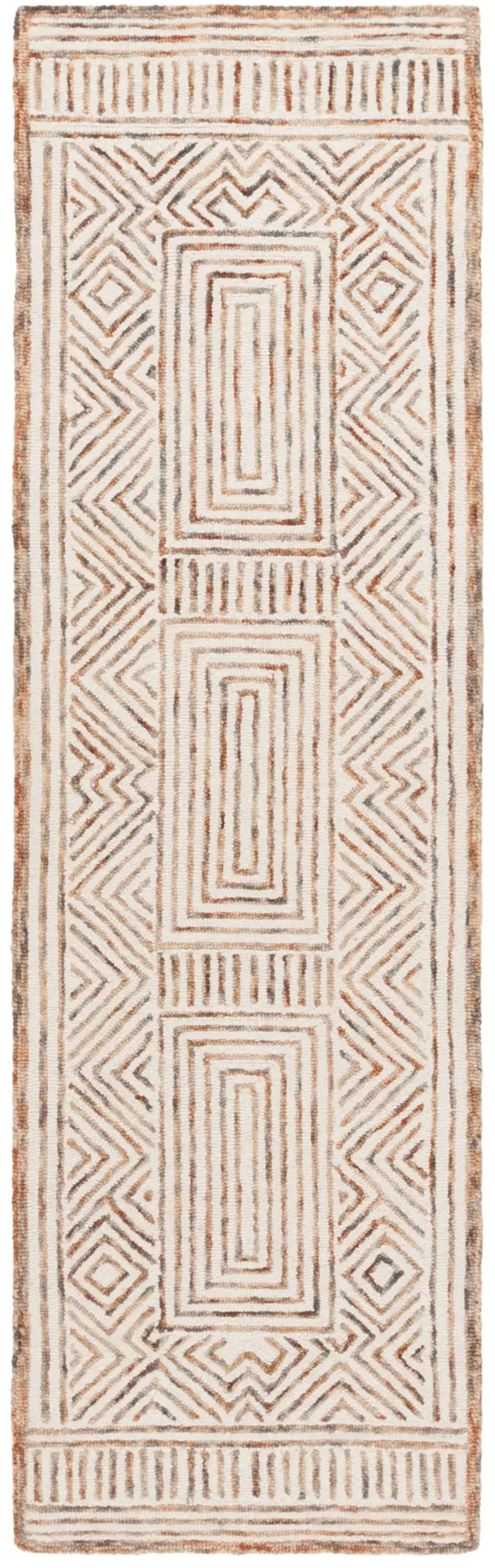 METRO 382 IVORY  2'-3' x 8' Runner Rug