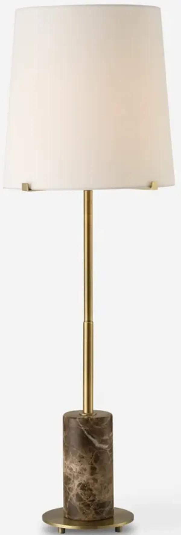 Sepia Brown Marble Buffet Lamp