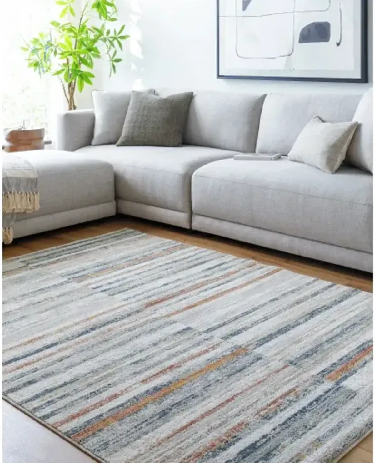 Beckham BCM-2332 5' x 7'5" Machine Woven Rug