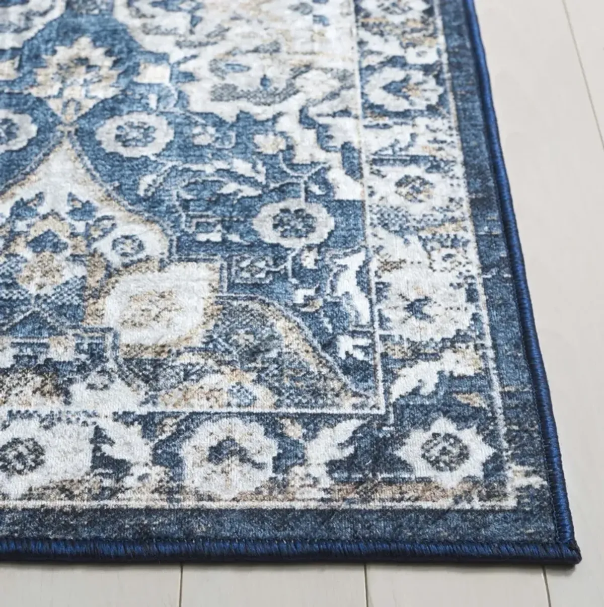 ORLANDO 752 BLUE  2'-2' x 8' Runner Rug