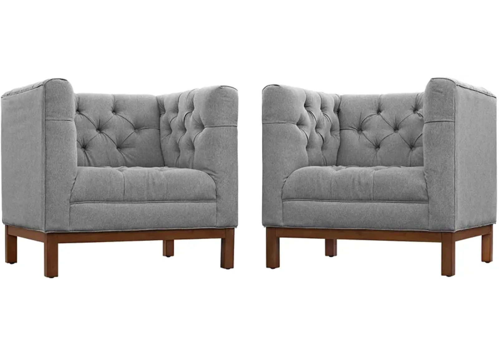 Panache Living Room Set Upholstered Fabric Set of 2