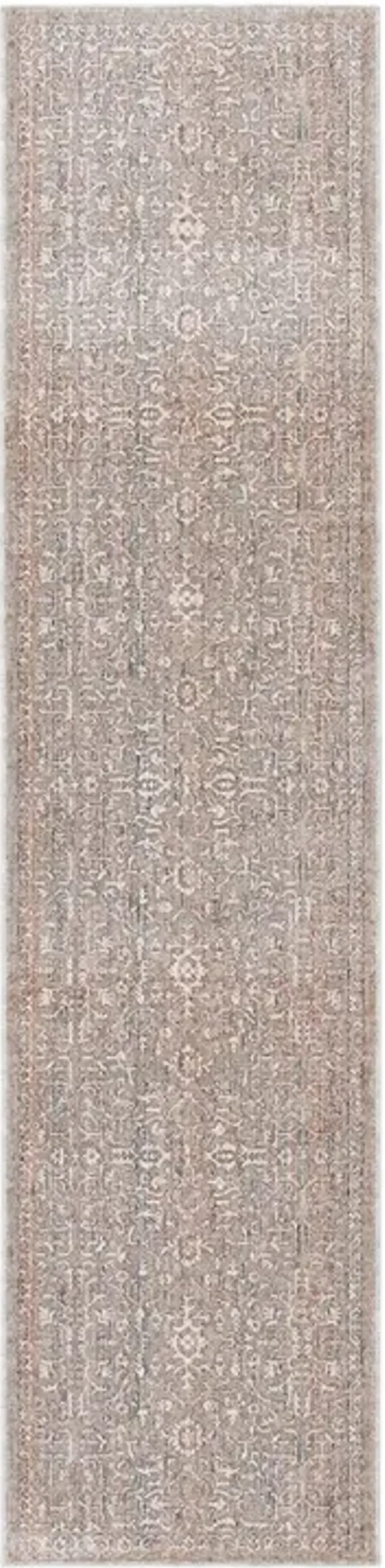 HARLOW 100 Grey  2' X 8' Runner Rug