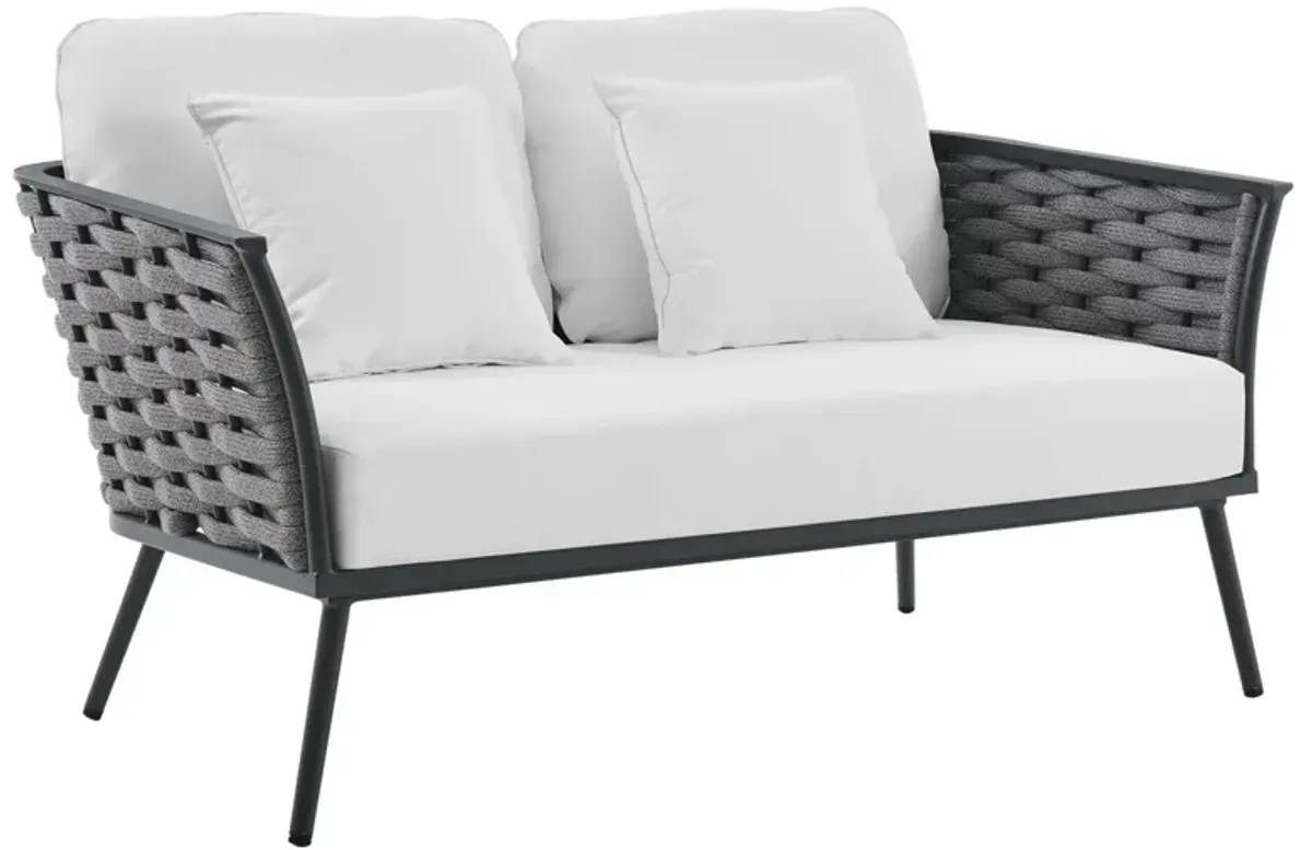 Stance 6 Piece Outdoor Patio Aluminum Sectional Sofa Set