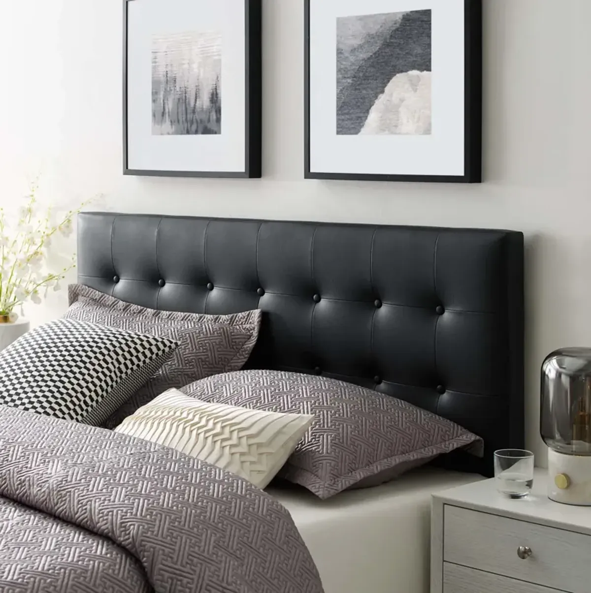 Emily Queen Upholstered Vinyl Headboard