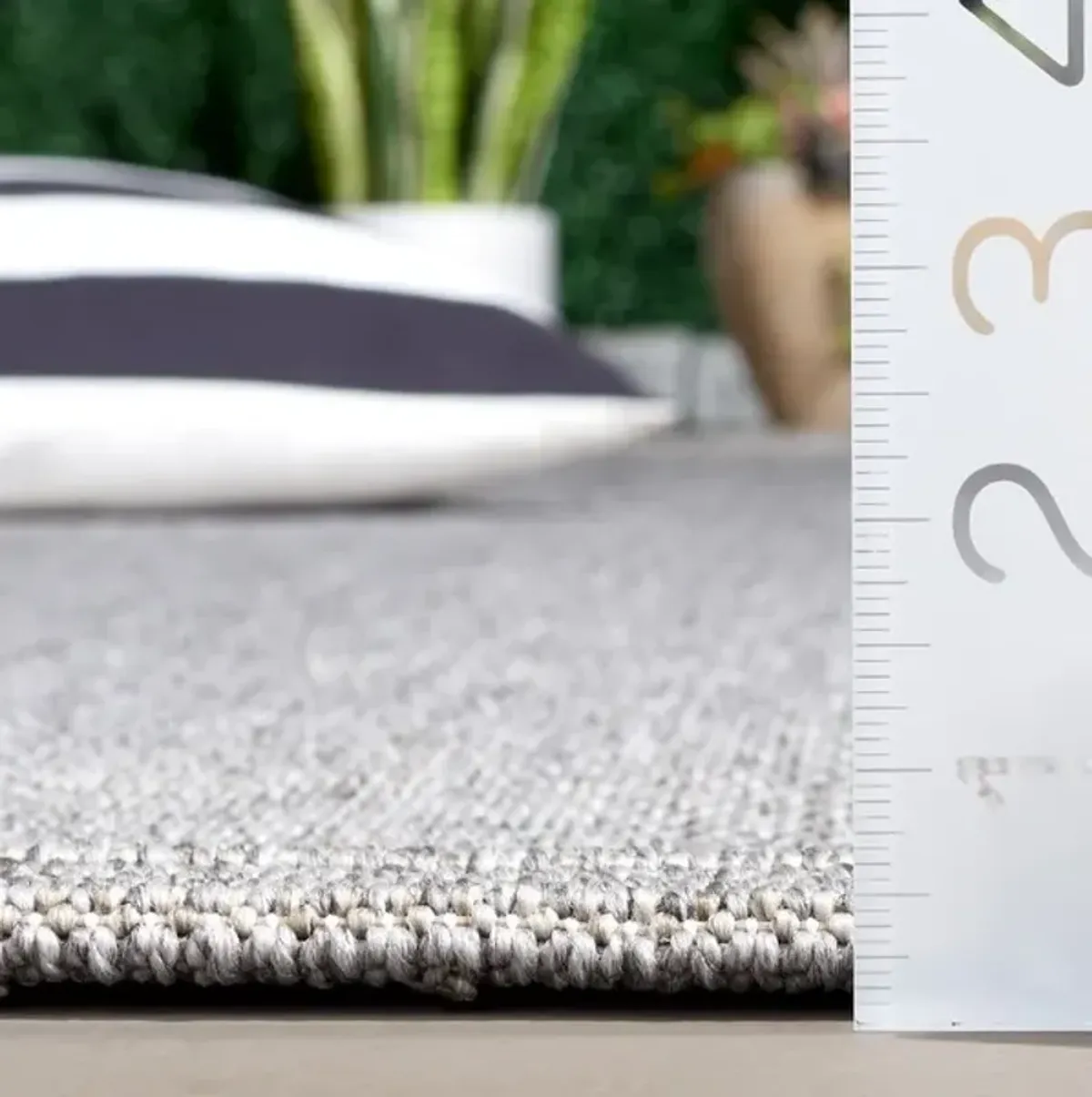 SISAL ALL-WEATHER 642 Grey  5'-3' X 7'-6' Medium Rectangle Rug