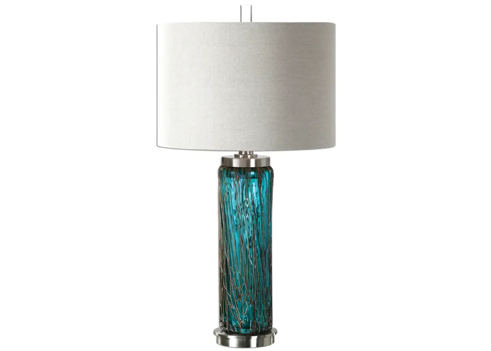 Almanzora Blue Glass Lamp