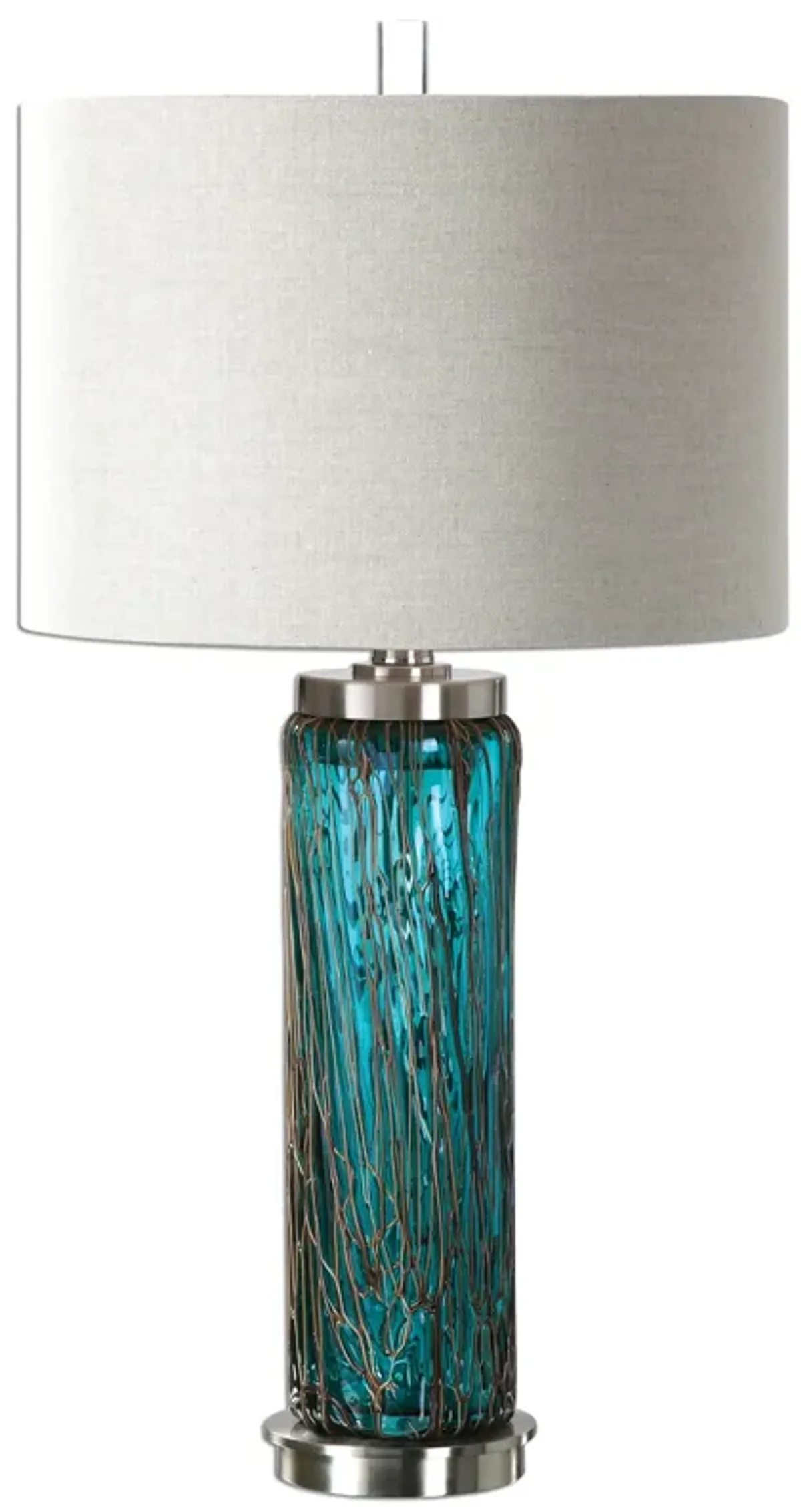 Almanzora Blue Glass Lamp