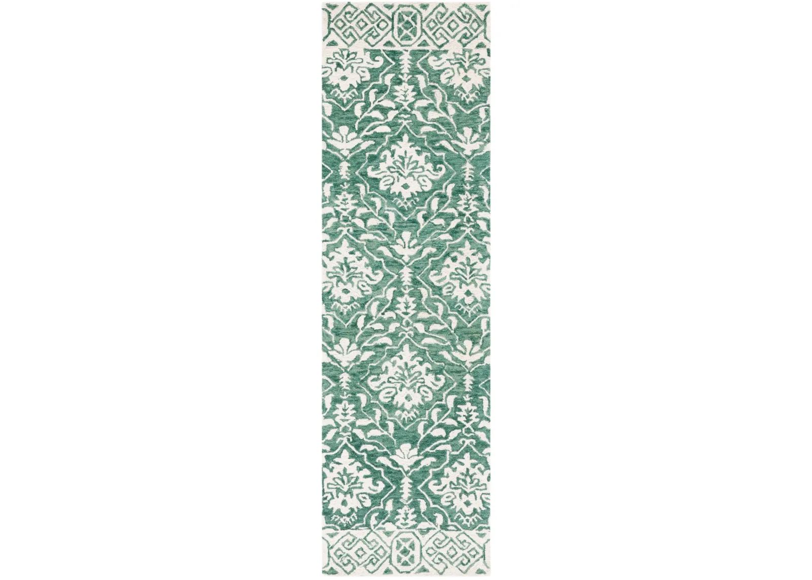 DIP DYE 901 DARK GREEN  2'-3' x 6' Runner Rug