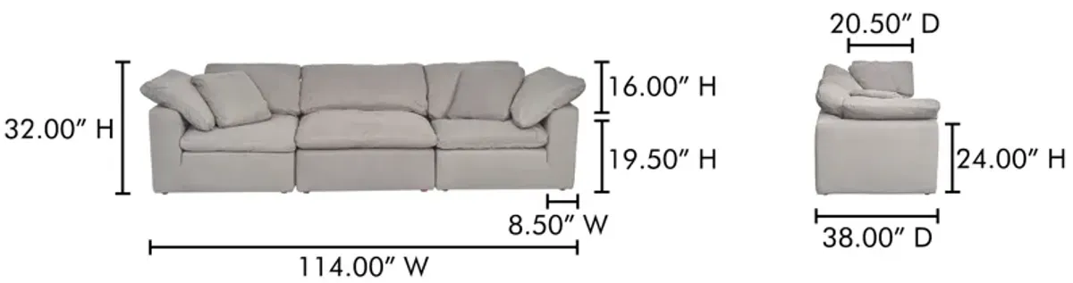 Terra Modular Sofa Light Grey