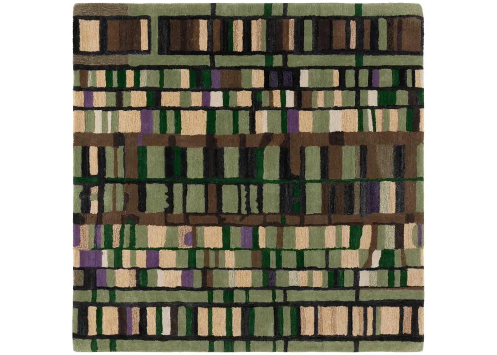 RODEO DRIVE 976 GREEN  6' x 6' Square Square Rug