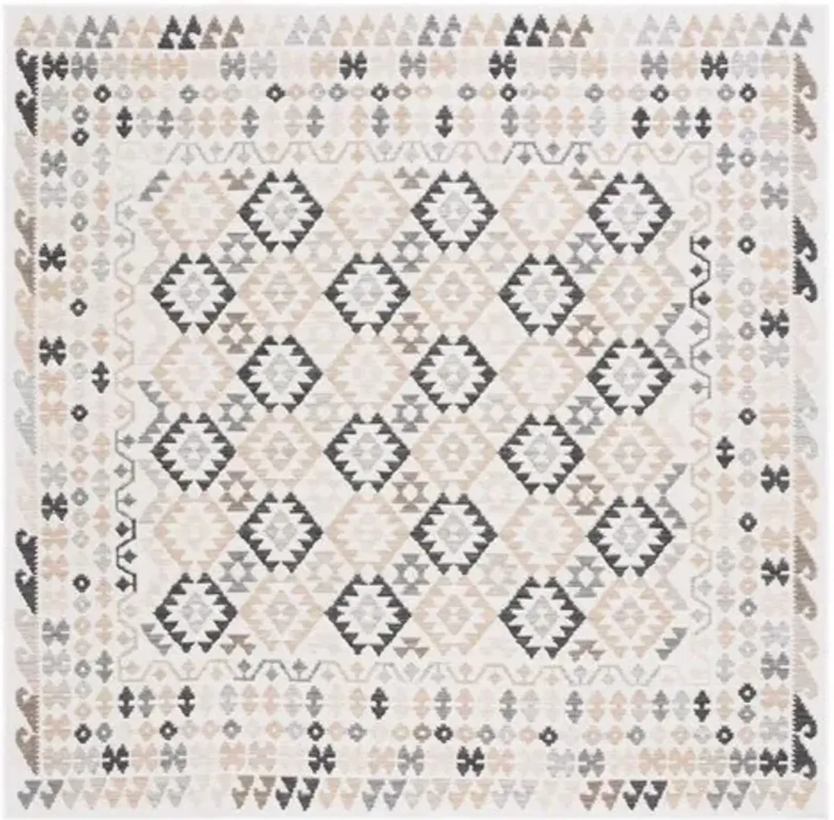 SUNRISE 622 Multi 6'-7' X 6'-7' Square Square Rug