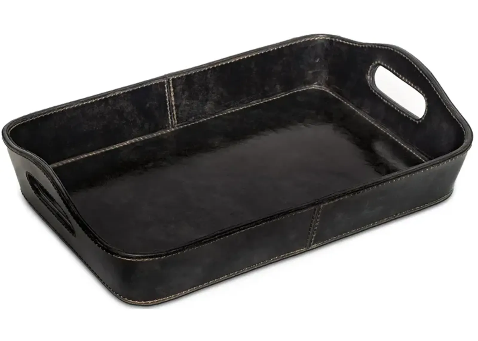 Derby Parlor Leather Tray (Black)