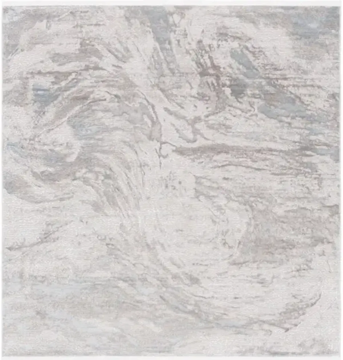 PLATINUM 556 Grey 6'-7' X 6'-7' Square Square Rug