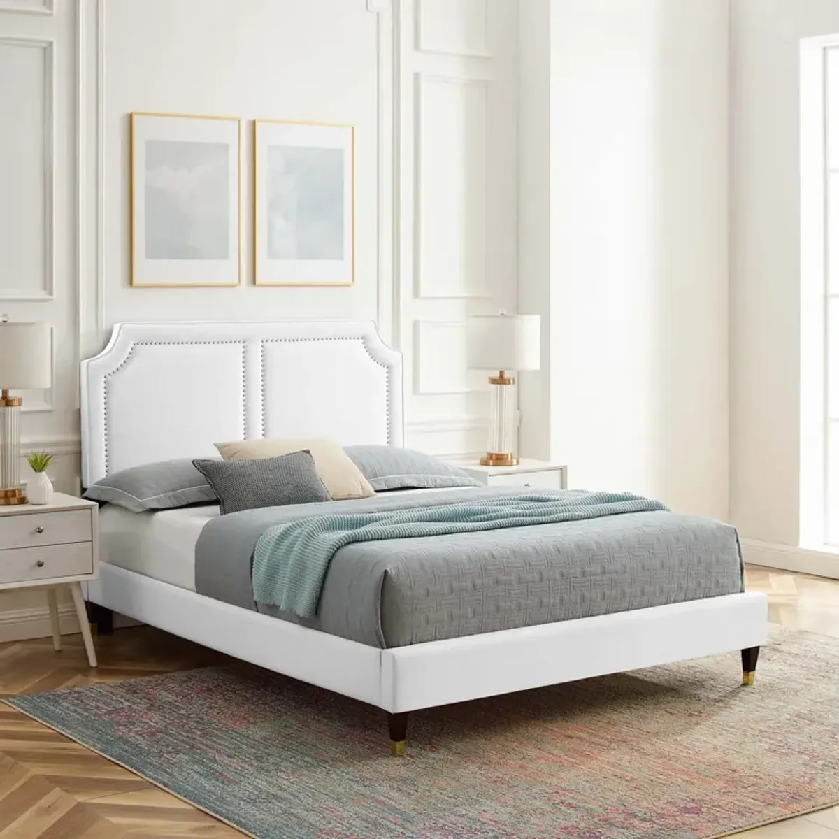 Novi Performance Velvet King Bed