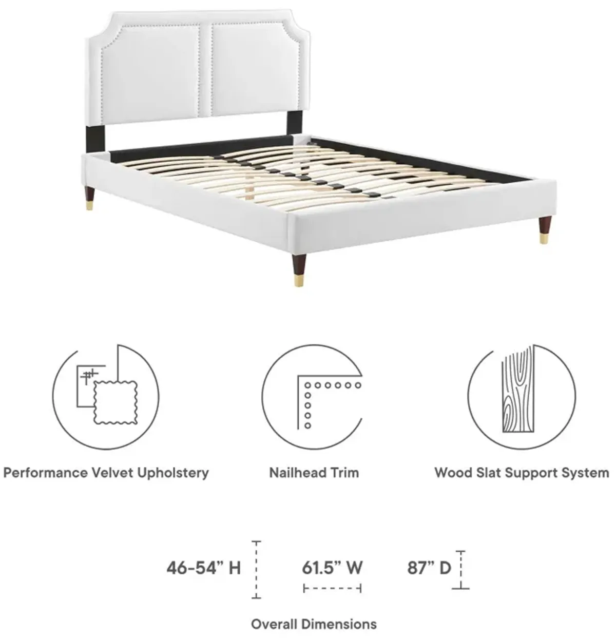 Novi Performance Velvet King Bed