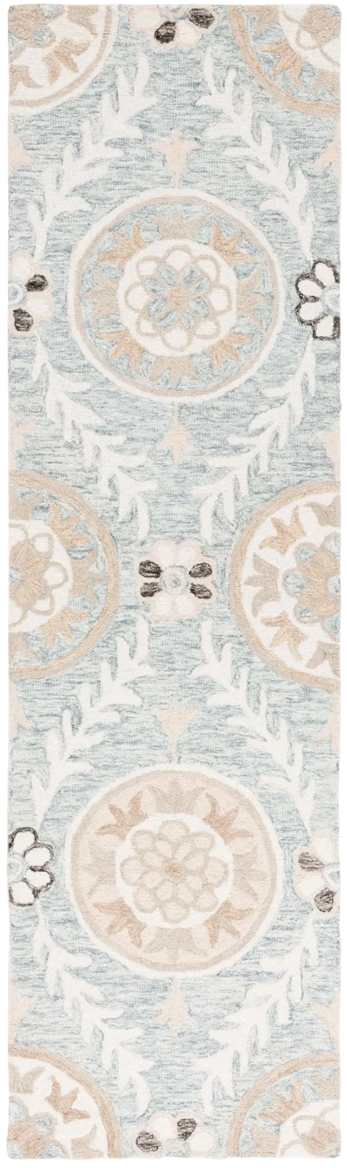 JARDIN 755 LIGHT GREY  2'-3' x 8' Runner Rug