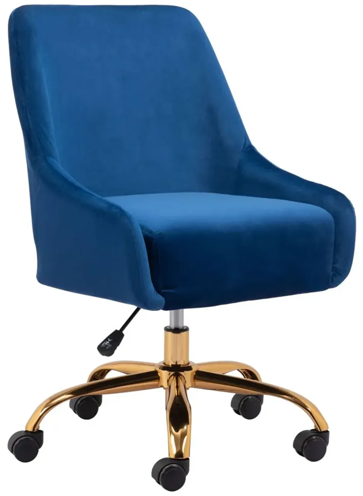 Madelaine Office Chair Navy Blue & Gold