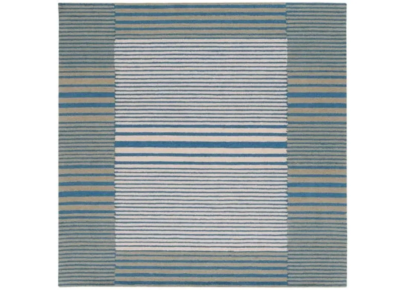 GENRE 201 Blue 6' X 6' Square Square Rug