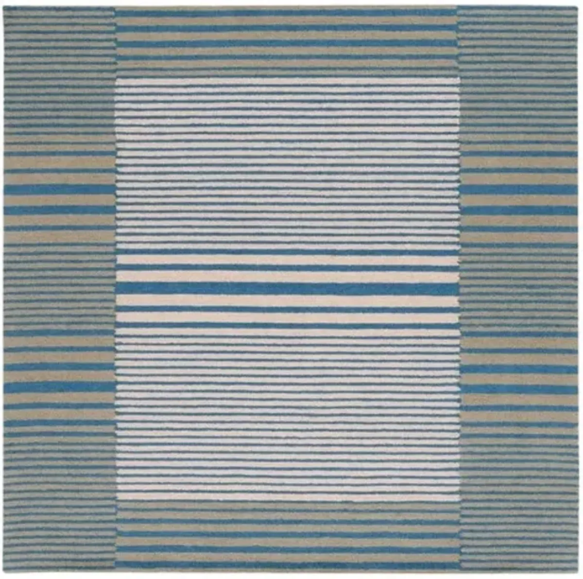 GENRE 201 Blue 6' X 6' Square Square Rug