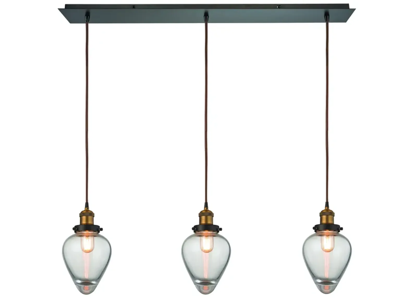 Bartram Configurable Multi Pendant - Antique Brass