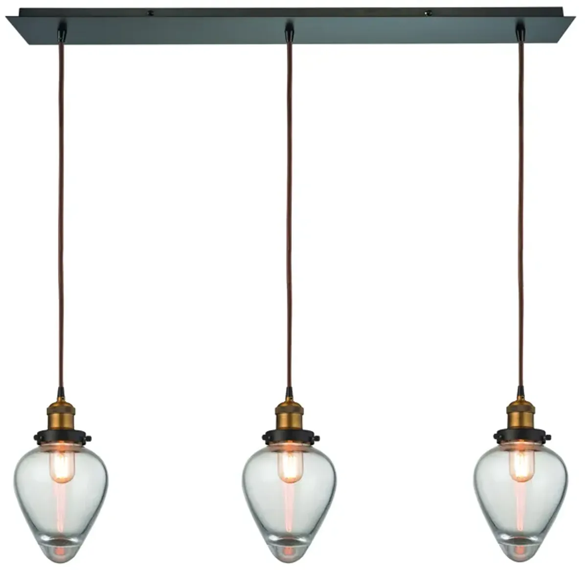 Bartram Configurable Multi Pendant - Antique Brass