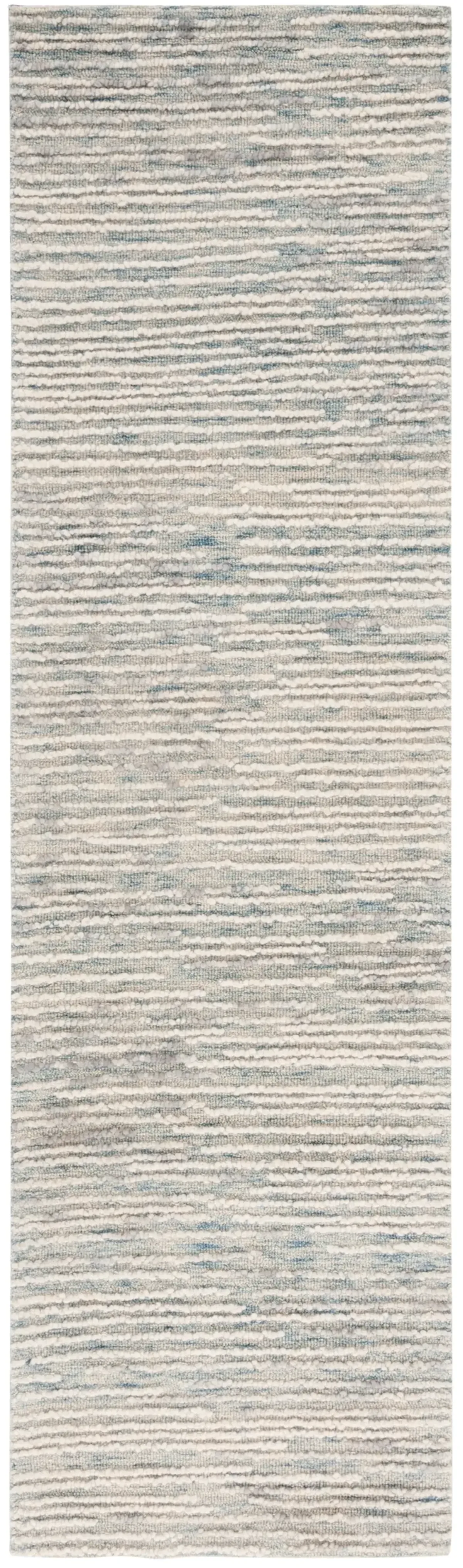 ABSTRACT 281 BLUE  2'-3' x 8' Runner Rug