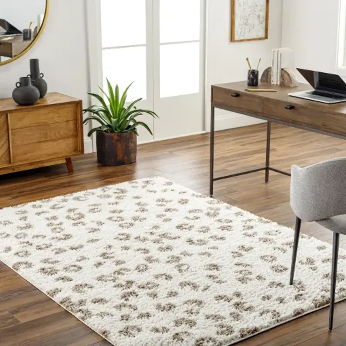 Birmingham BMM-2309 5'3" x 7' Machine Woven Rug