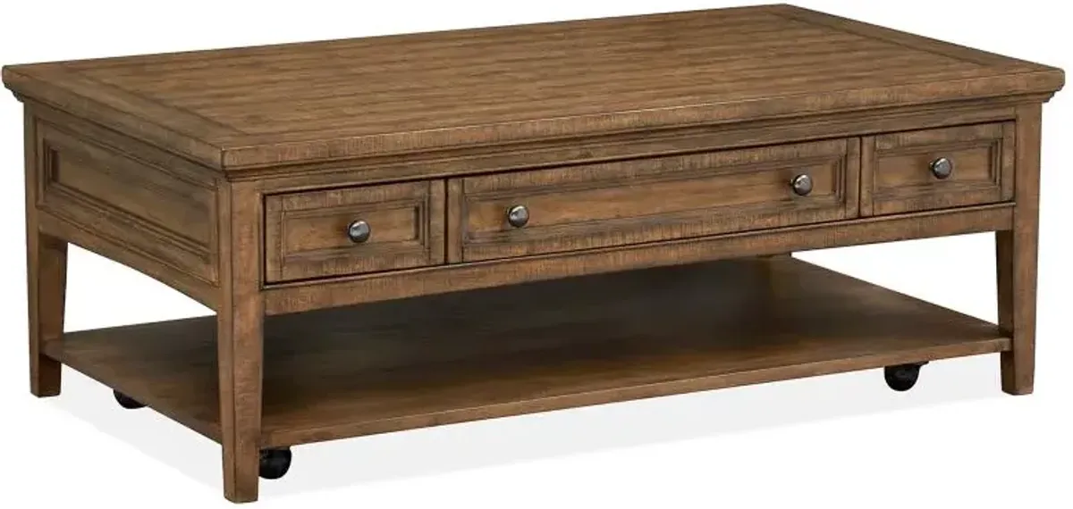 Rectangular Cocktail Table w/Casters
