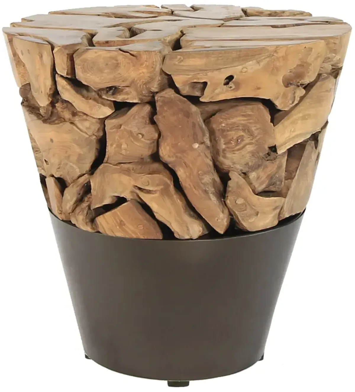 Bruno Recycled Teak Root Side Table