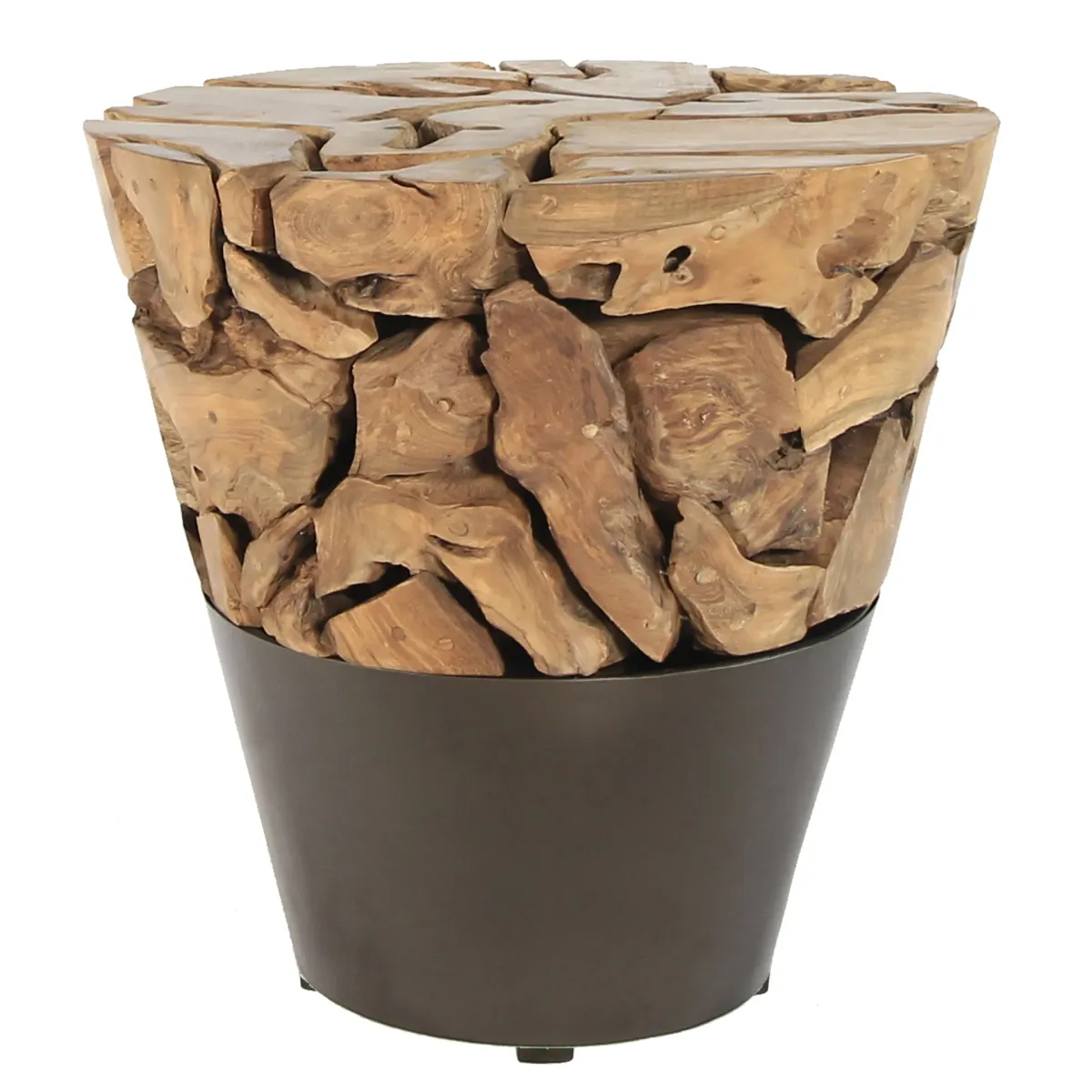 Bruno Recycled Teak Root Side Table