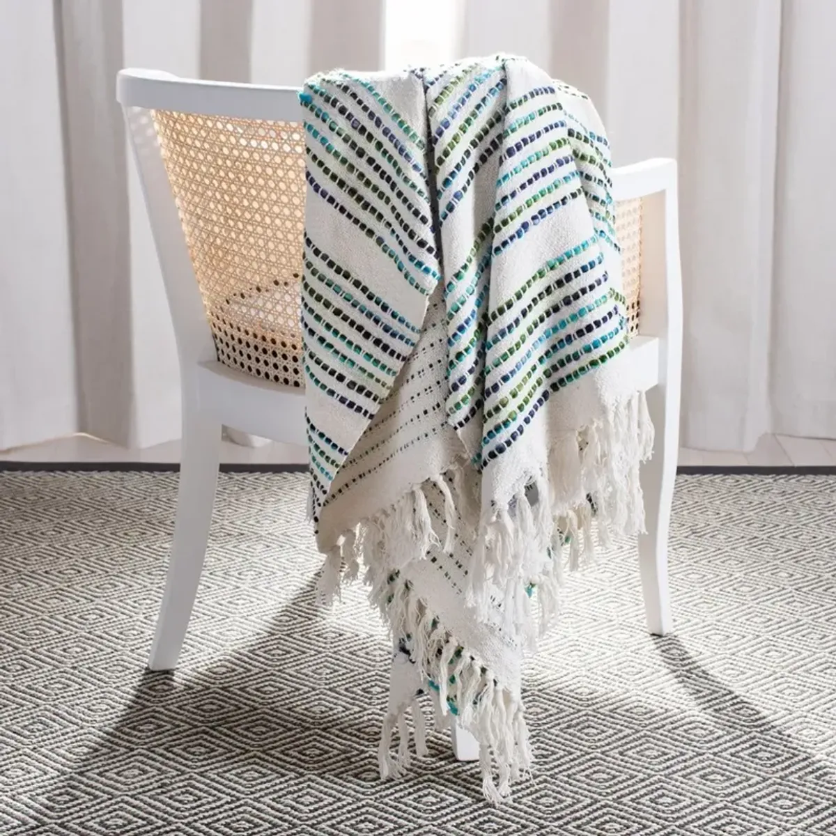 LANDRA FRINGE THROW