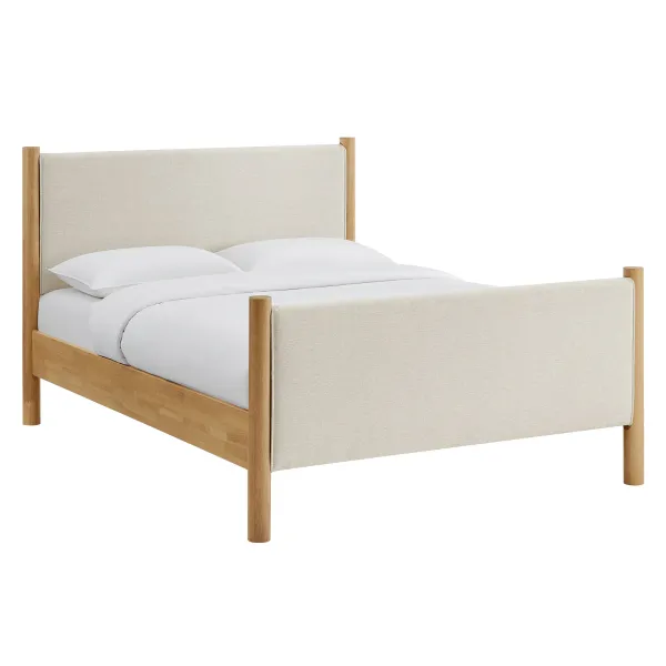 Maven Queen Size Fabric Upholstered Platform Bed by Modway