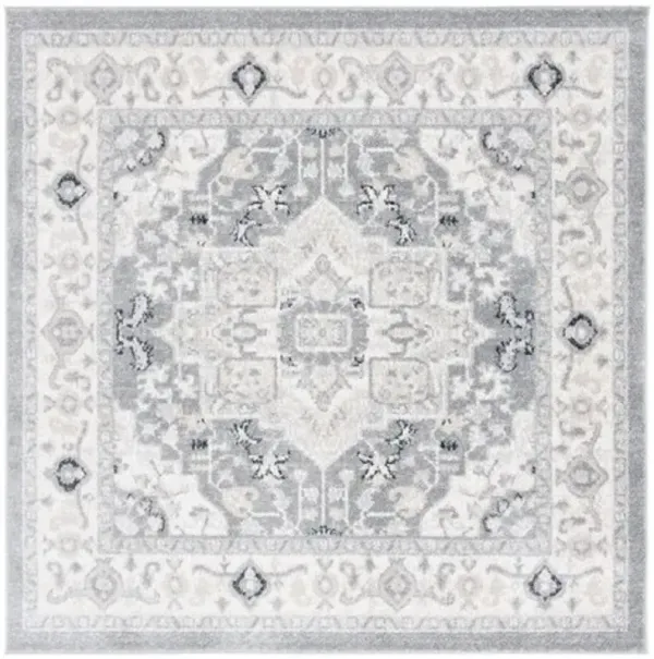 LAYLA 109 Grey 6'-7' X 6'-7' Square Square Rug