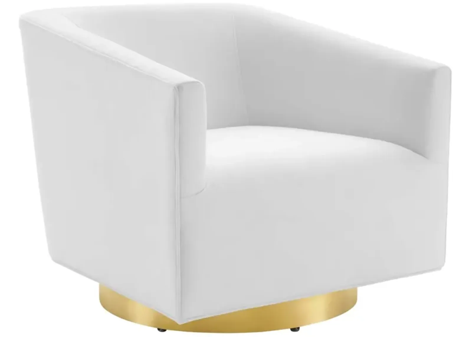 Twist Accent Lounge Performance Velvet Swivel Chair