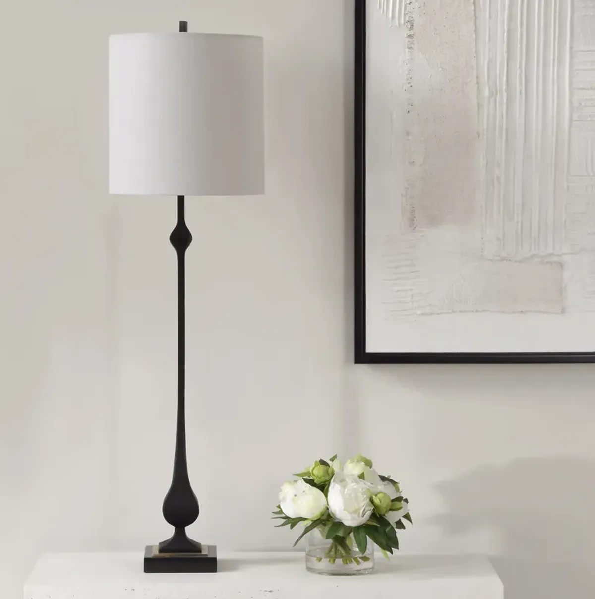 Hightower Black Buffet Lamp