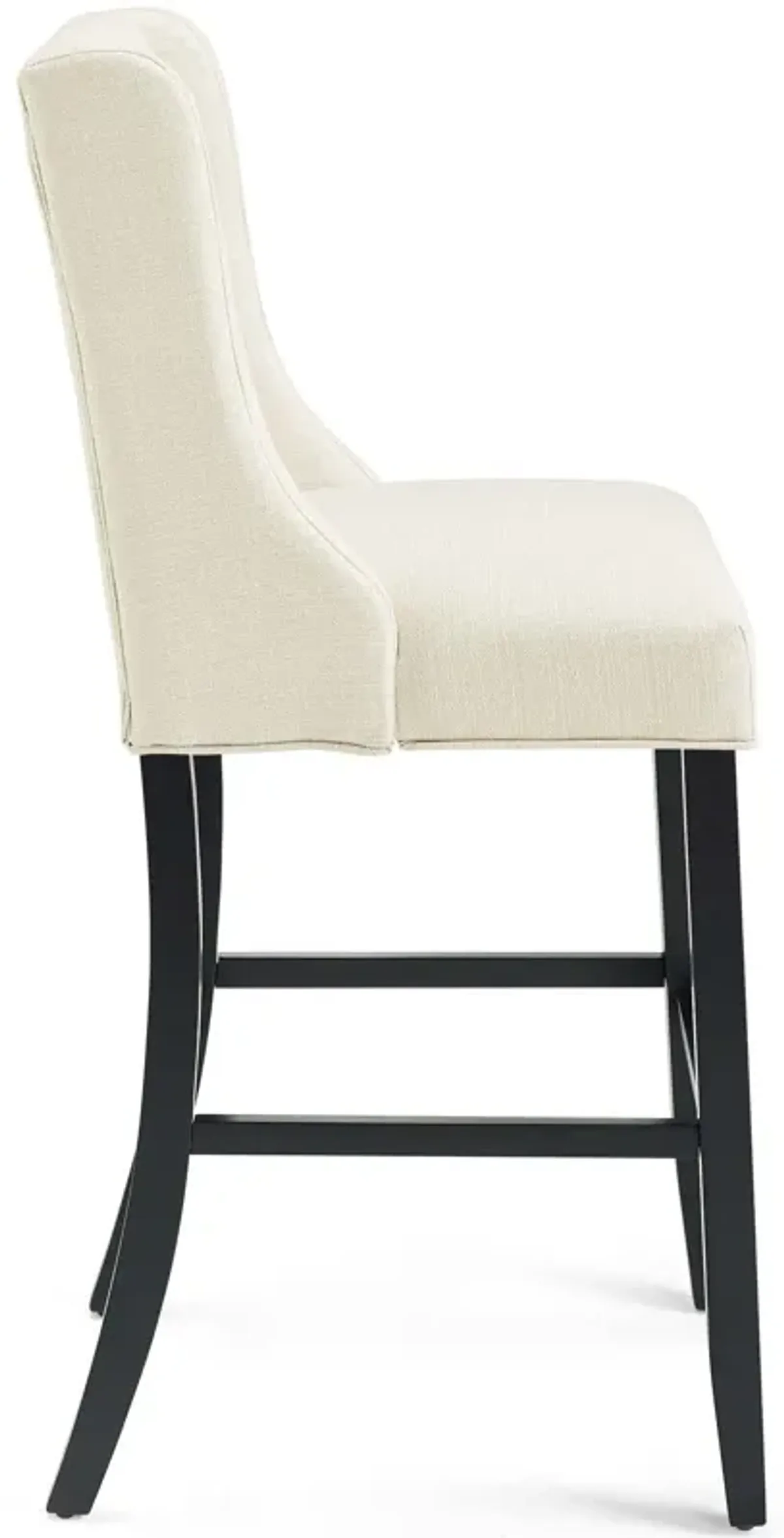 Baronet Tufted Button Upholstered Fabric Bar Stool