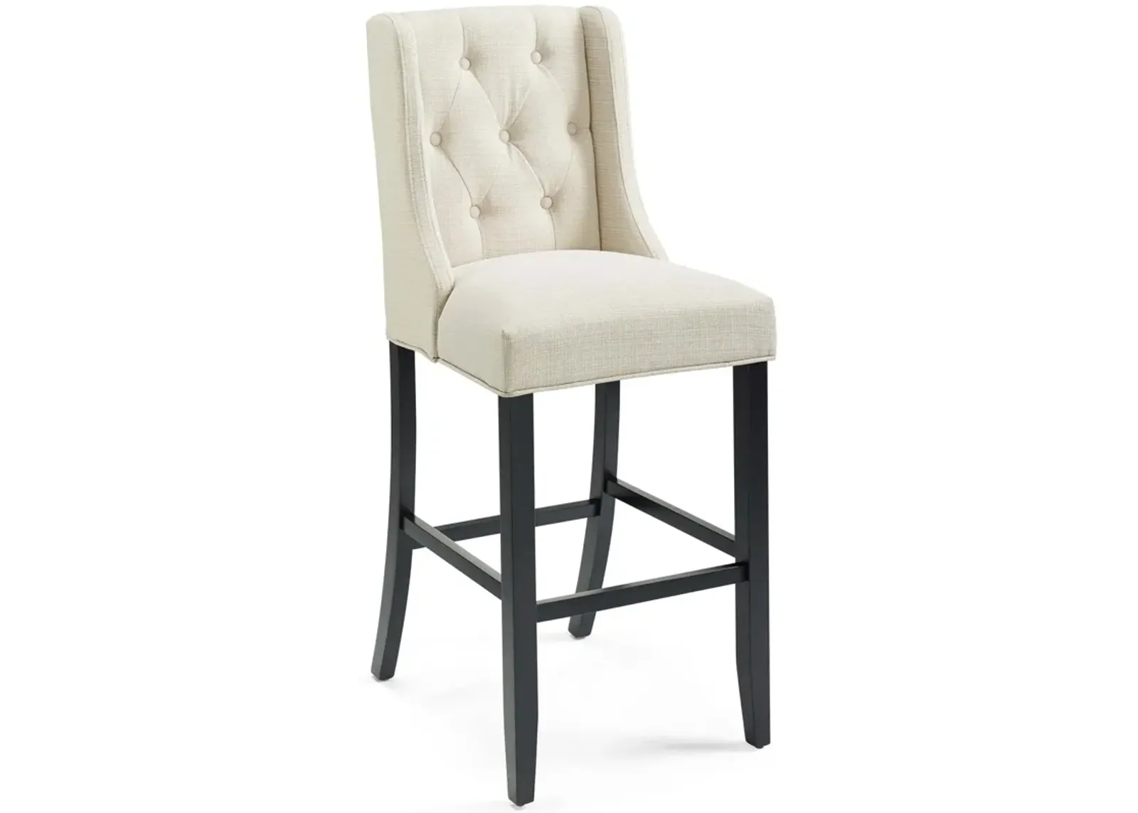 Baronet Tufted Button Upholstered Fabric Bar Stool